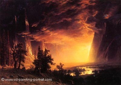Sunset in the Yosemite Valley