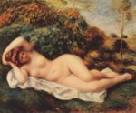 Pierre Auguste Renoir - Peintures - Baigneuse endormie