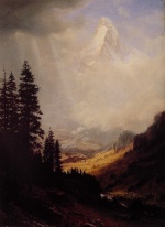 Albert Bierstadt  - Peintures - Cervin