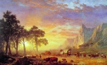 Albert Bierstadt  - Peintures - Le chemin de l´Oregon 