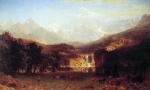 Albert Bierstadt  - Peintures - Les montagnes Rocheuses