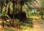 Albert Bierstadt  - Peintures - Paysage Tropical