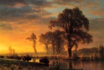 Albert Bierstadt  - Peintures - Kansas occidental