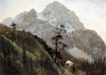 Albert Bierstadt  - paintings - Western Trail the Rockies