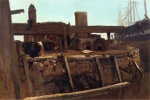 Albert Bierstadt  - paintings - Warf Scene