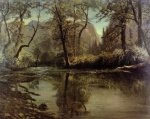 Albert Bierstadt  - Peintures - La vallée de Yosemite en Californie
