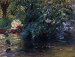 John Singer Sargent - paintings - A Backwater Calcot Mill near Reading