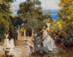 John Singer Sargent - Peintures - Un jardin à Corfou
