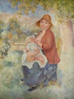 Pierre Auguste Renoir - paintings - Das Kind an der Brust