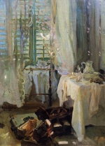 John Singer Sargent - Peintures - Une chambre d´hôtel