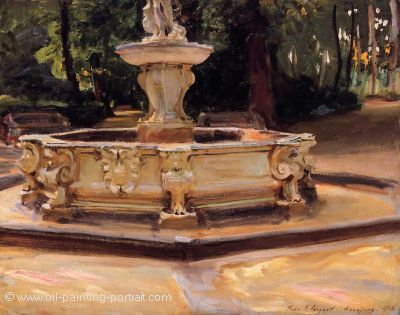 A Marble Fountain at Aranjuez Spain