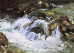 John Singer Sargent - Peintures - Un torrent de montagne au Tyrol