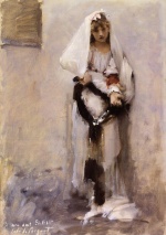 John Singer Sargent - paintings - A Persian Beggar Girl