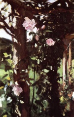 John Singer Sargent - Bilder Gemälde - Roses at Oxfordshire