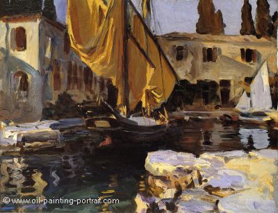 Boat with the Golden Sail San Vigilio
