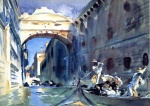 John Singer Sargent  - Bilder Gemälde - Bridge of Sighs