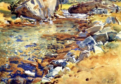 Brook among Rocks