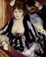 Pierre Auguste Renoir - Peintures - La loge