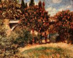 Pierre Auguste Renoir - paintings - Eisenbahnbruecke von Chatou