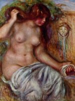 Pierre Auguste Renoir - paintings - Frau am Brunnen