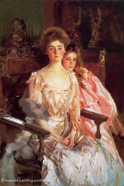 Mrs. Charles Warren and her Daughter Rachel