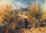 Pierre Auguste Renoir - Peintures - Fruehlingslandschaft