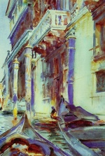 John Singer Sargent  - Peintures - Sur le Grand Canal