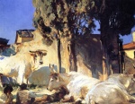 John Singer Sargent  - Bilder Gemälde - Oxen Resting