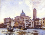 John Singer Sargent  - Peintures - Palazzo Labia et San Geremia Venise