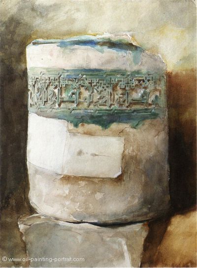 Persian Artifact with Faience Decoration