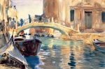 John Singer Sargent  - Peintures - Ponte San Giuseppe di Castello Venise