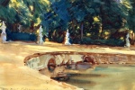 John Singer Sargent  - Peintures - Piscine dans le jardin de La Granja