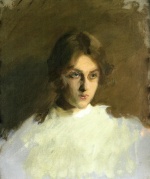John Singer Sargent  - Peintures - Portrait d´Edith French