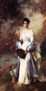 John Singer Sargent  - Peintures - Portrait de Pauline Astor