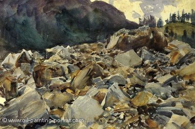 Purtund Alpine Scende an Boulders