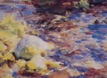 John Singer Sargent  - paintings - Reflections Rockswater