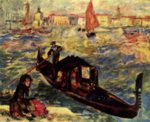 Pierre Auguste Renoir  - paintings - Gondel auf dem Canale Grande