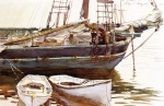 John Singer Sargent  - Peintures - Schooner Catherine Somesville Maine