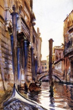 John Singer Sargent  - paintings - Side Canal in Venice