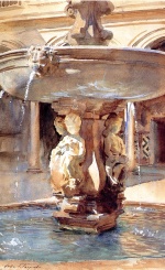 John Singer Sargent  - Peintures - Fontaine espagnole
