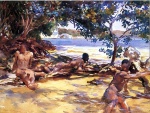 John Singer Sargent  - Bilder Gemälde - The Bathers