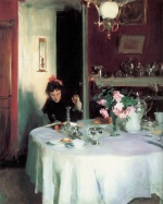 John Singer Sargent  - Peintures - La table du petit déjeuner