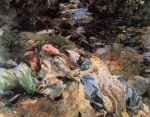 John Singer Sargent  - Peintures - Le ruisseau