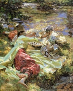 John Singer Sargent  - paintings - The Chess Game
