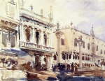 John Singer Sargent  - Peintures - La Piazzetta et le Palais des Doges