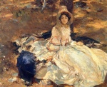 John Singer Sargent  - paintings - The Pink Dress
