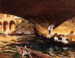 John Singer Sargent  - Peintures - Le Rialto (Grand Canal)