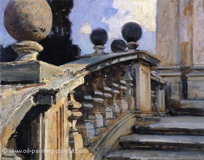 The Steps of the Church of St. Domenico (Siste in Rome)