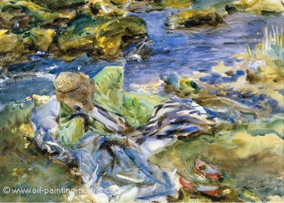 Turkish Women by a Stream
