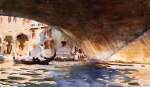 John Singer Sargent  - Peintures - Sous le pont du Rialto